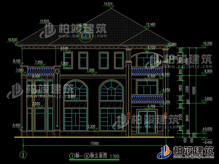 建筑立面图-简欧风格