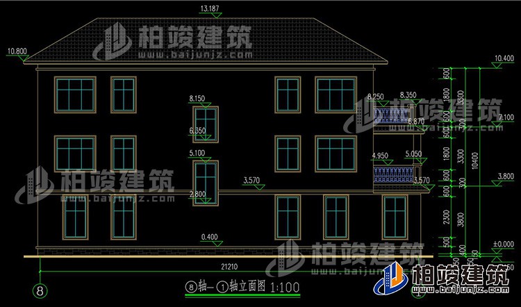 建筑立面图-简欧风格