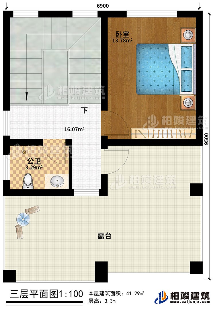 平面方案图-简欧风格