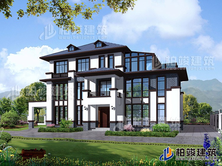 建筑效果图-新中式风格