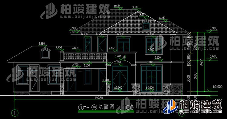 建筑立面图-简欧风格