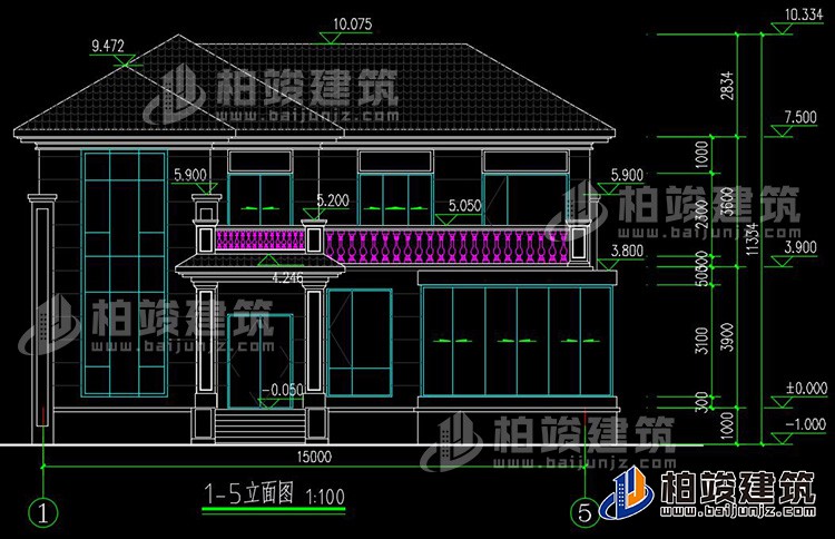 建筑立面图-简欧风格