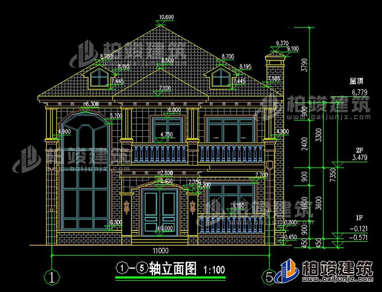 建筑立面图-简欧风格